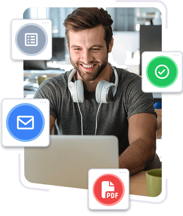 Grafik oder Banner, das als Call-to-Action (CTA) dient und zum "Jetzt kostenlos testen" aufruft.